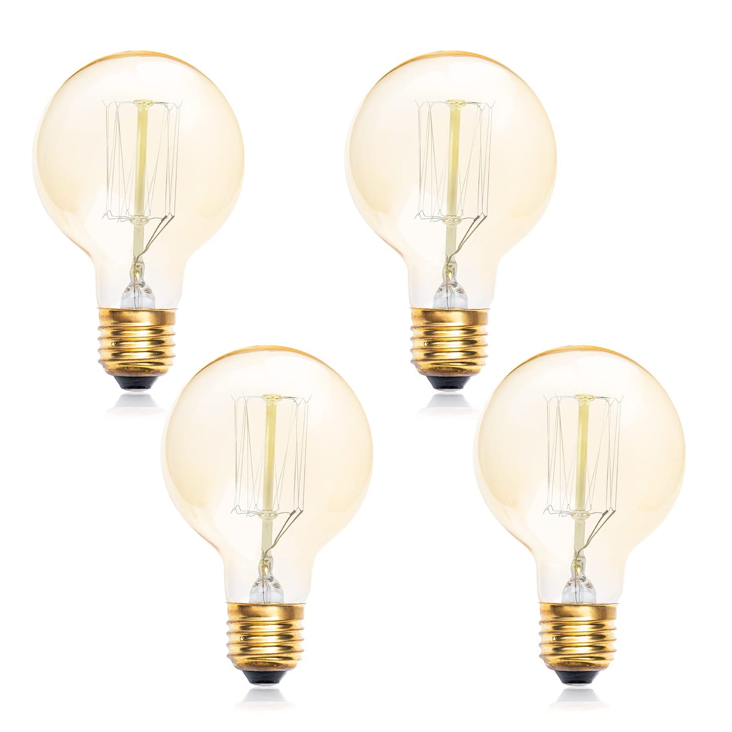 Vintage Glass LED Bulbs LED Bulb, Warm White 2700K Amber Lighting, DEMO