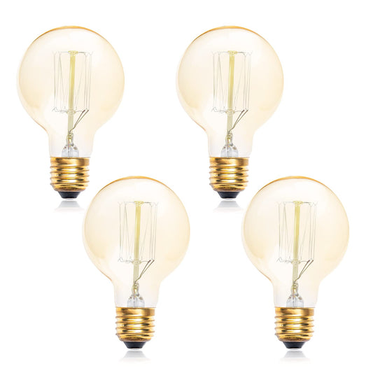 Vintage Glass LED Bulbs LED Bulb, Warm White 2700K Amber Lighting, DEMO