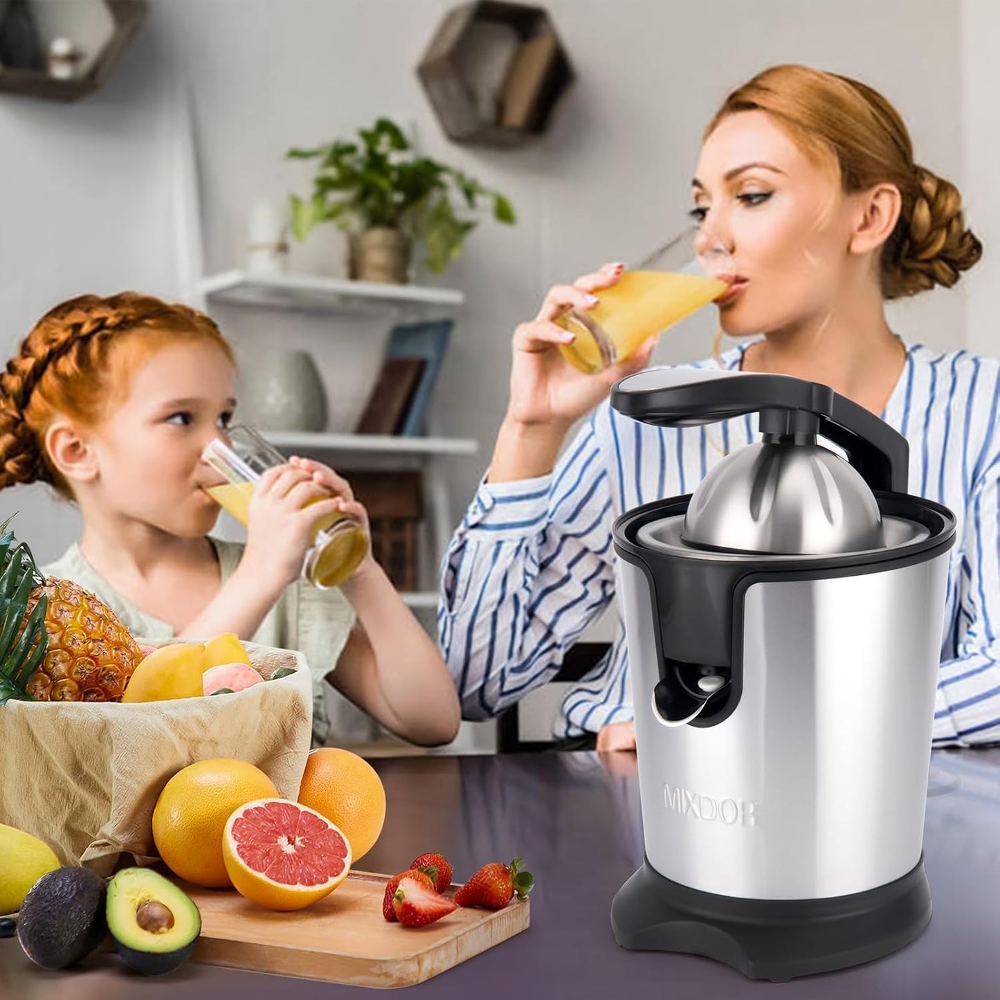 SOKANY Citrus Juicers Juicer 350W 15000rpm Auto-Off Dishwasher Safe Silver DEMO