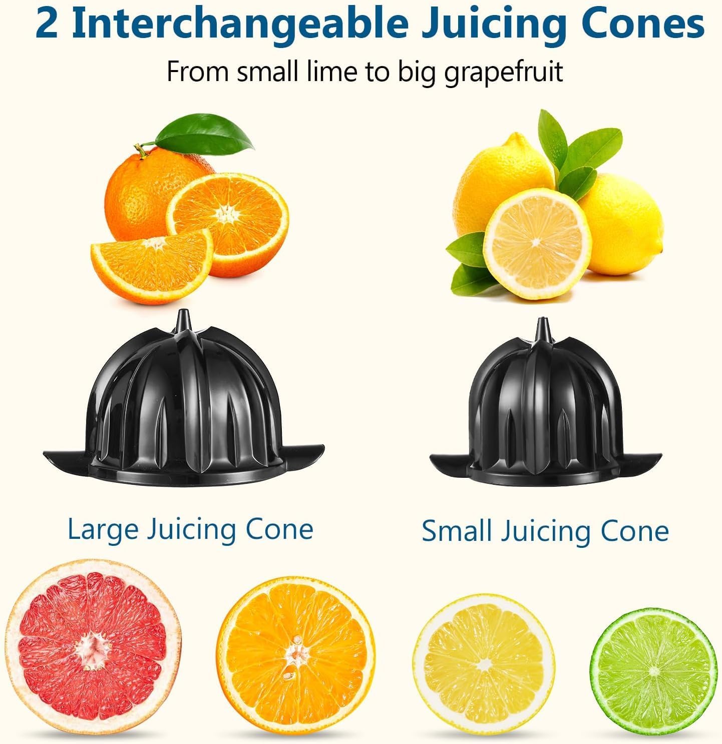 SOKANY Citrus Juicers Juicer 350W 15000rpm Auto-Off Dishwasher Safe Silver DEMO