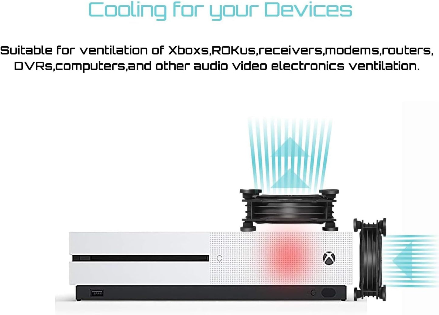 upHere USB USB Fans Cooling Fan, Quiet 3-Speed Adjustable Airflow, Black DEMO