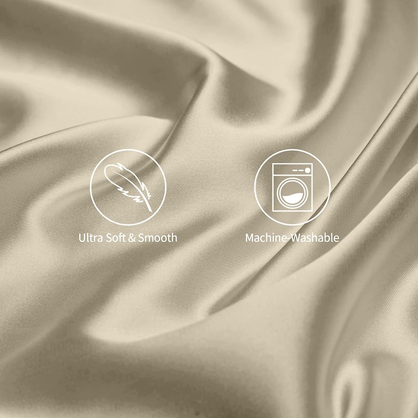 SANOOR Soft Pillowcases Satin Silk Pillowcase Breathable for Hair and Skin NEW