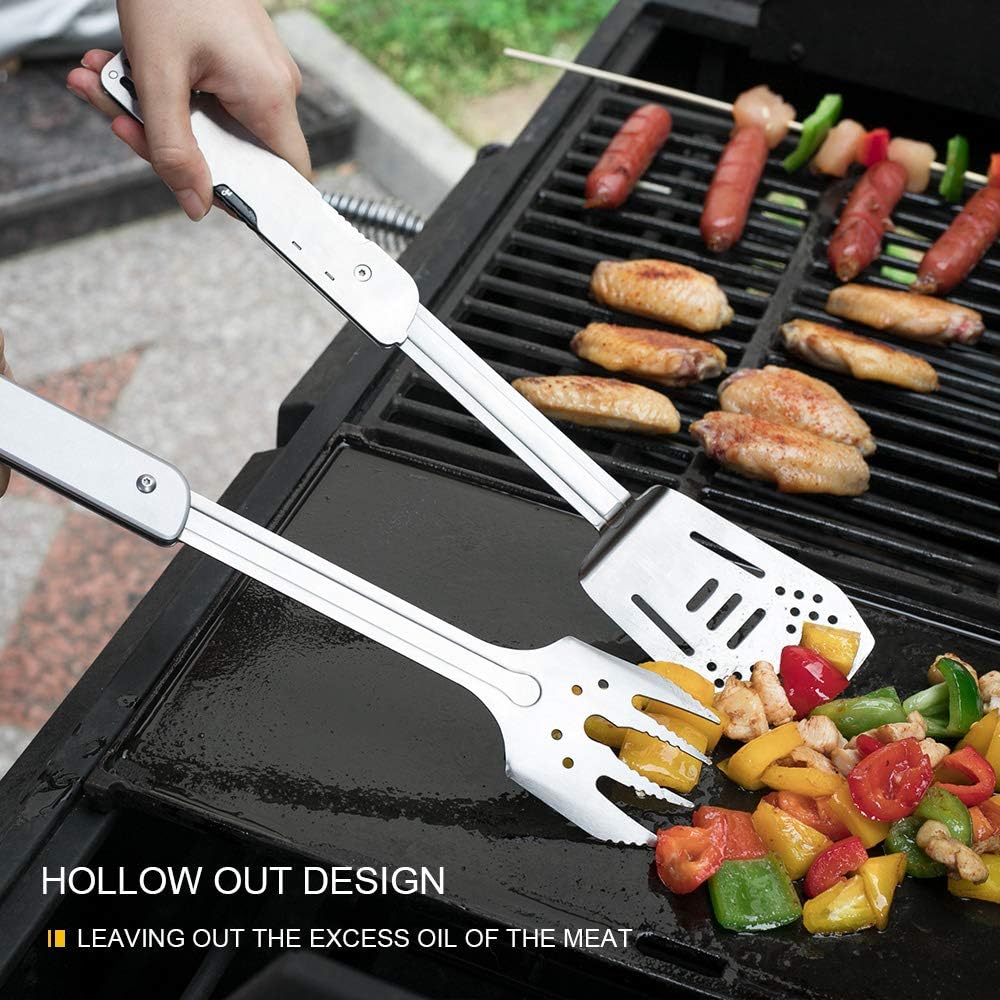 Roxon 6-in-1 Detachable Foldable BBQ Multi Tool Grill Spatula Set Stainless NEW