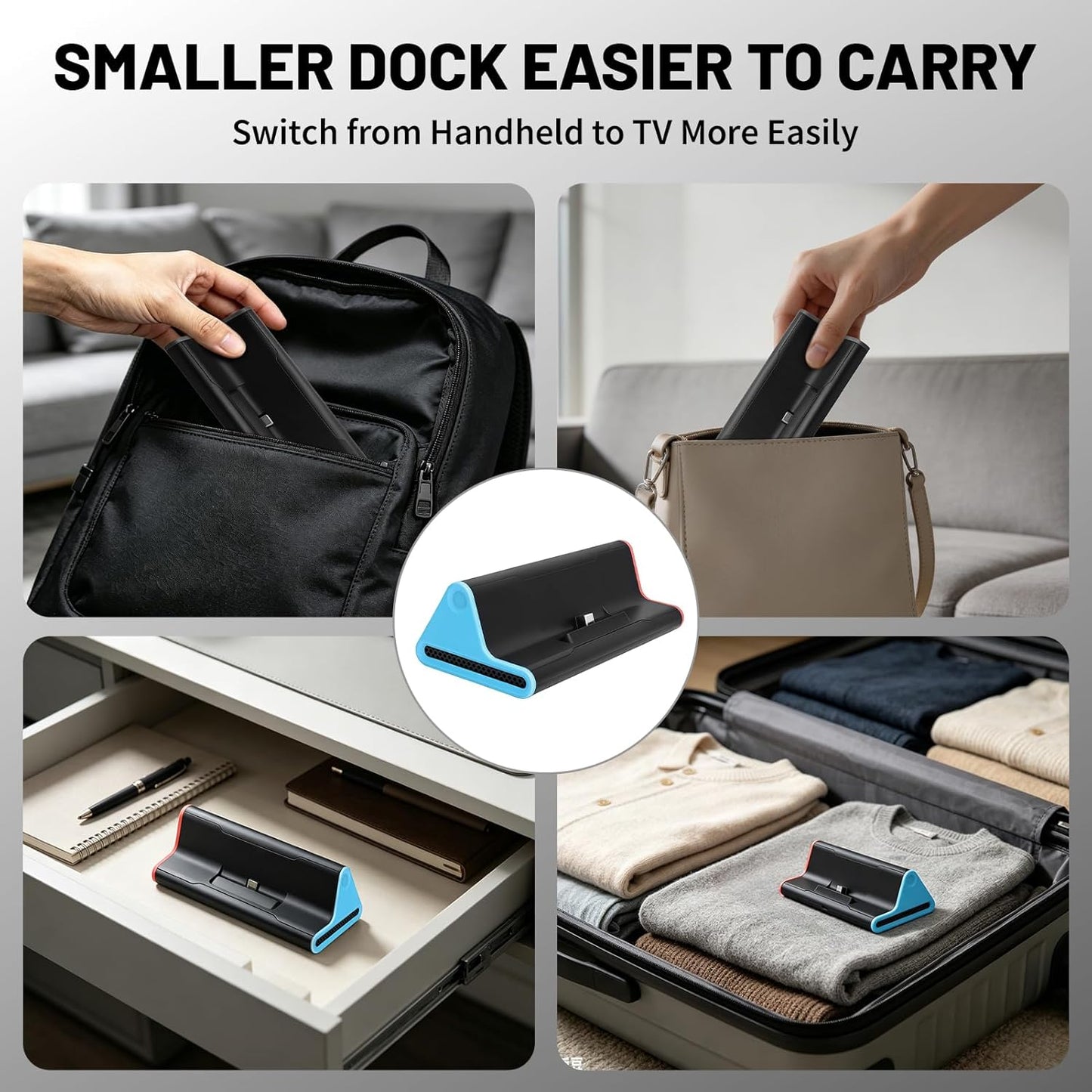 Portable TV Gaming Accessories Docking Station with 4K HDMI, 3 USB 3.0 DEMO