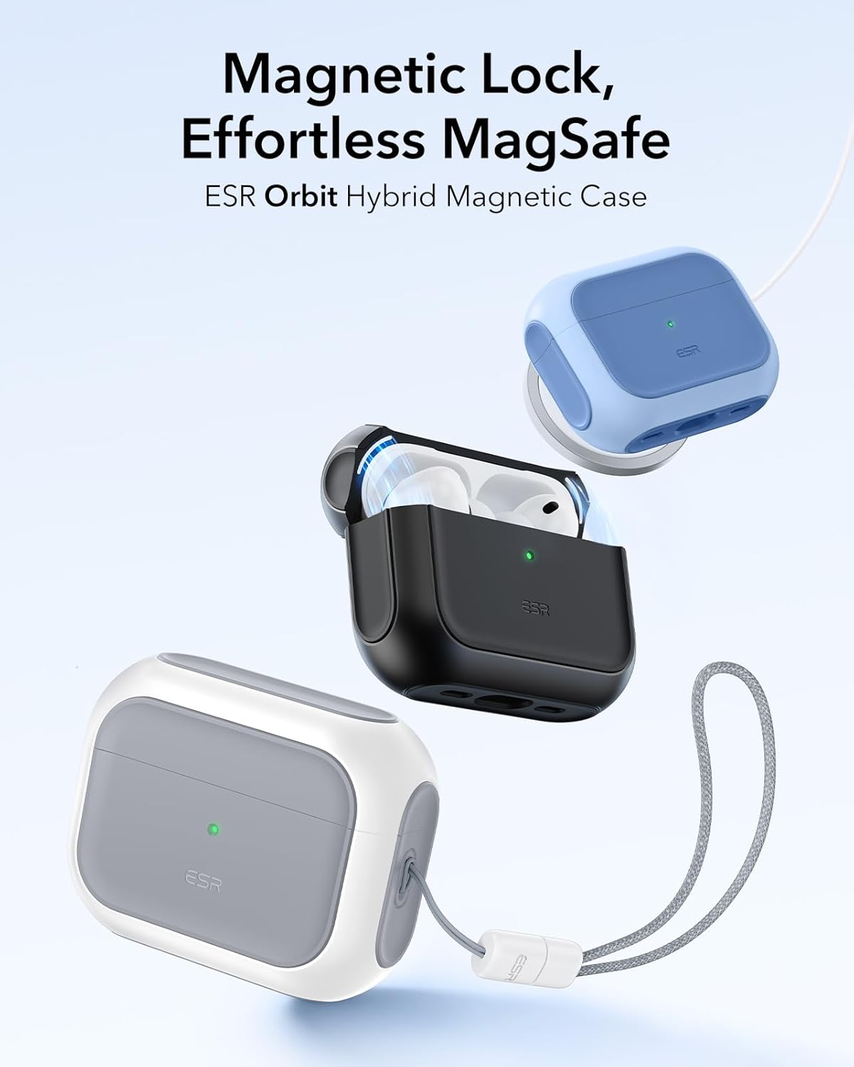 ESR White Wireless Earphone Case for Apple AirPods Pro 3 NEW
