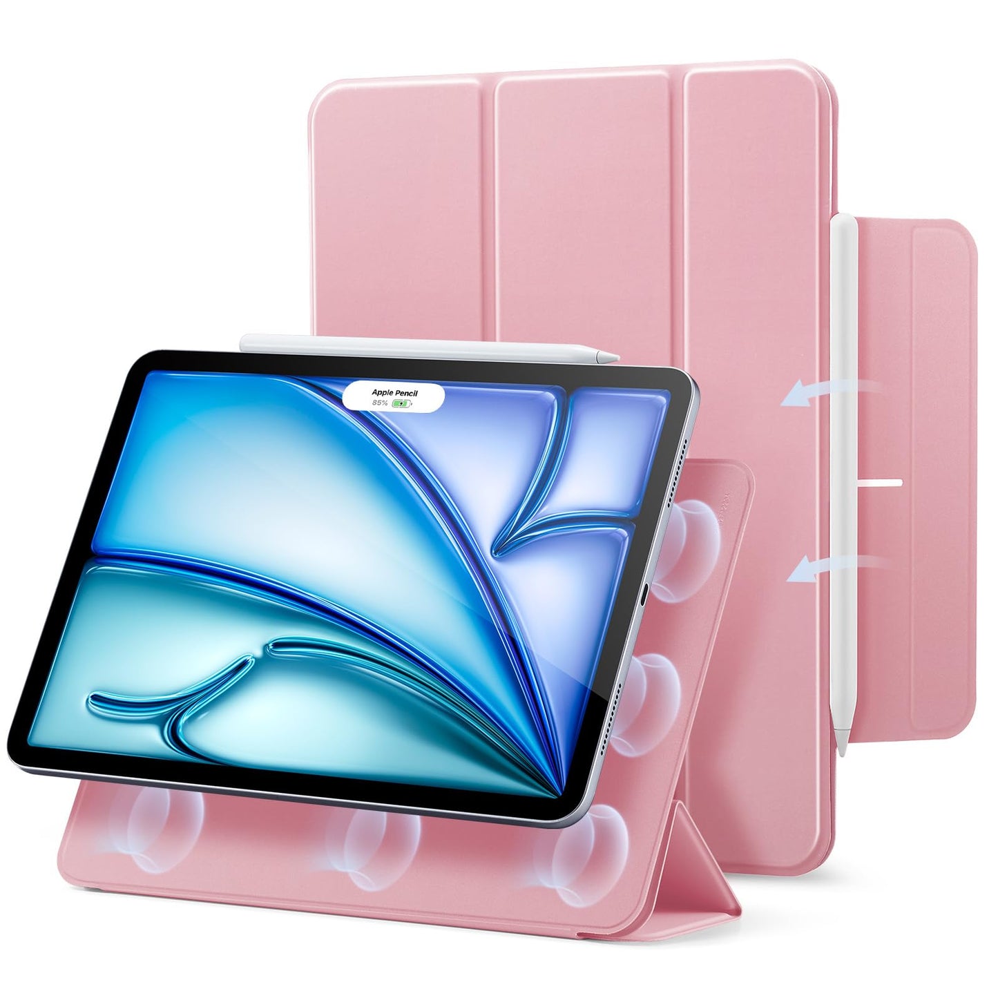 ESR Pink Protective Tablet Case for Apple iPad Air 13" & Pro 12.9 Size iPad NEW