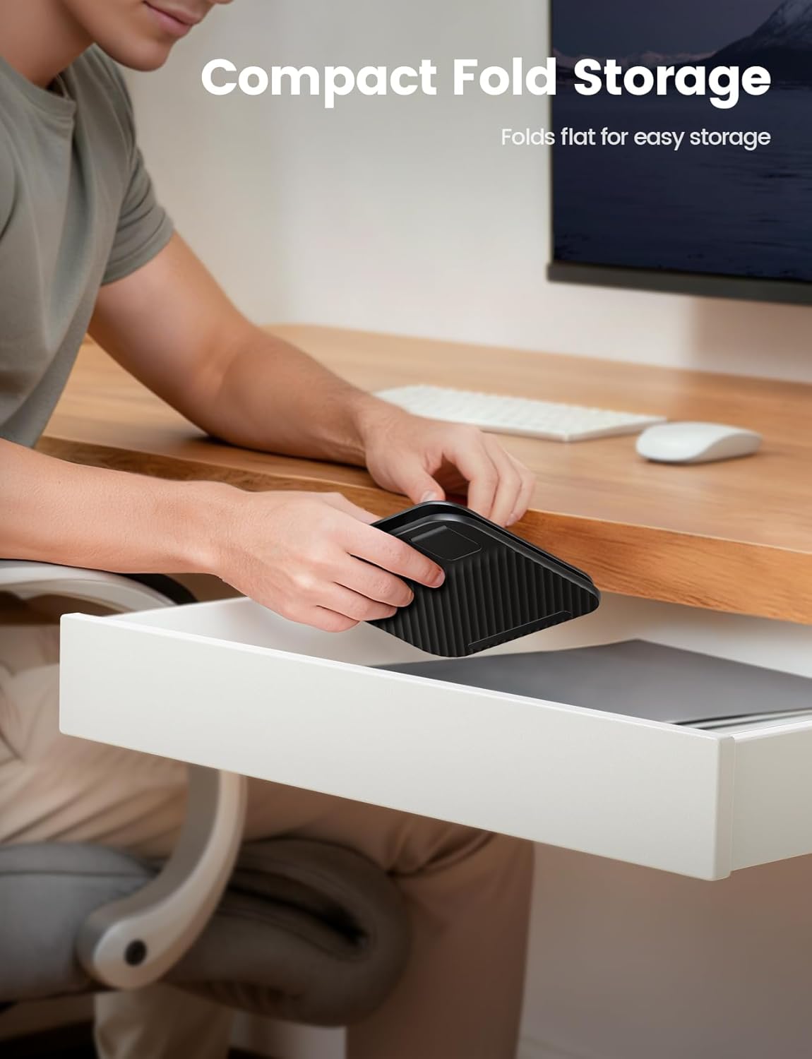 Lamicall Adjustable Tablet Stand, 360° Rotation, Ultra-Slim Black Holder NEW