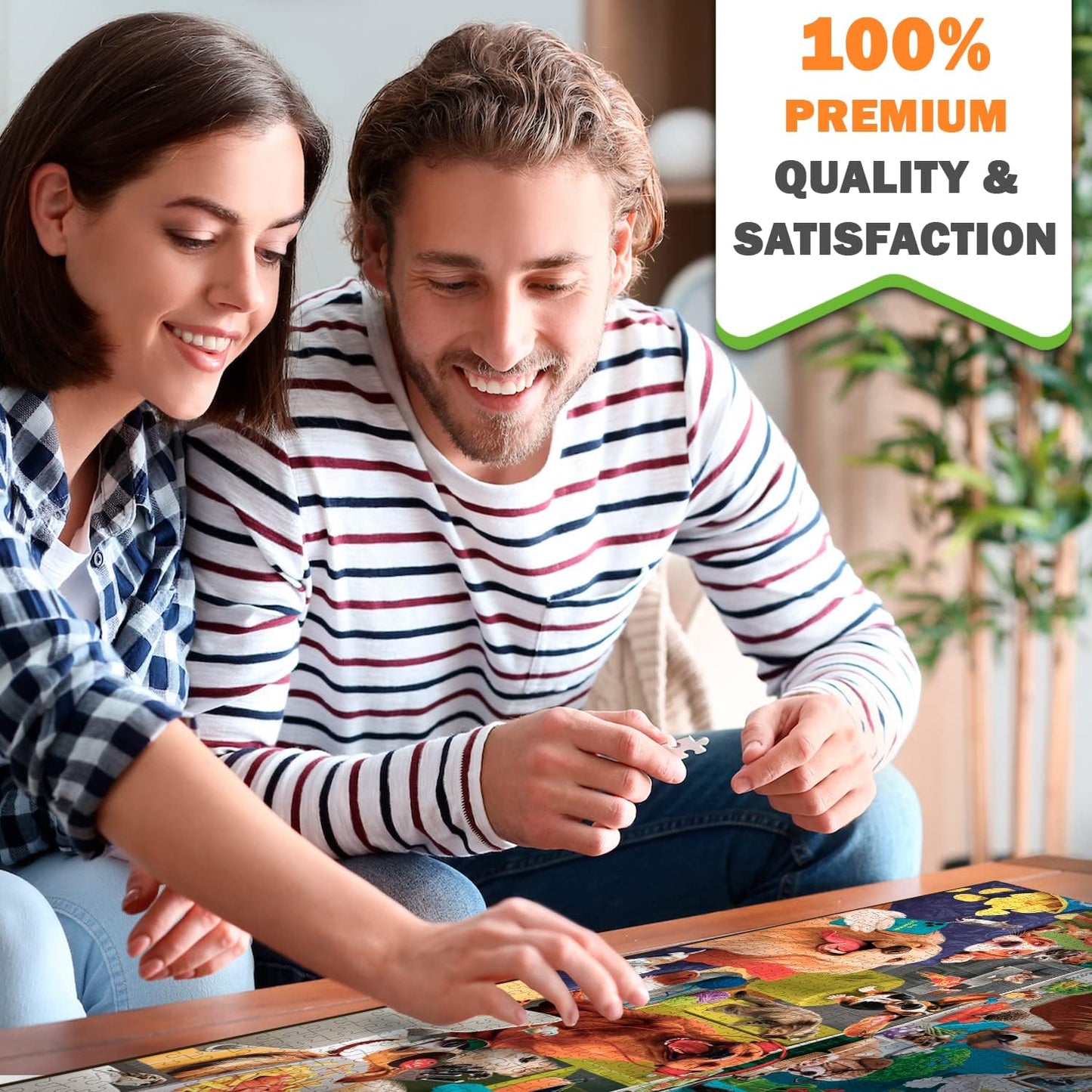 QUOKKA 1000 Piece Jigsaw Puzzle Set - Animal Themed Cardboard Puzzles for NEW