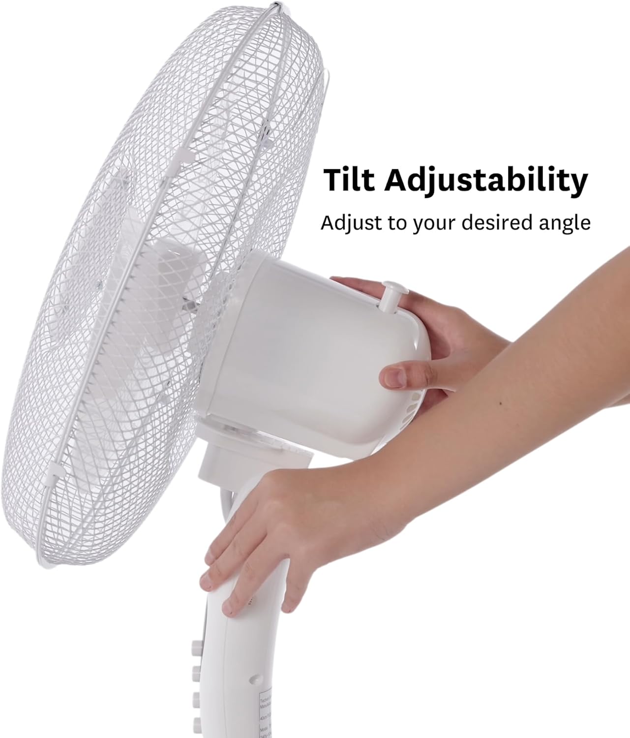 Goldair 40cm Pedestal Fan 3 Speed Settings White for Small to Medium Rooms NEW