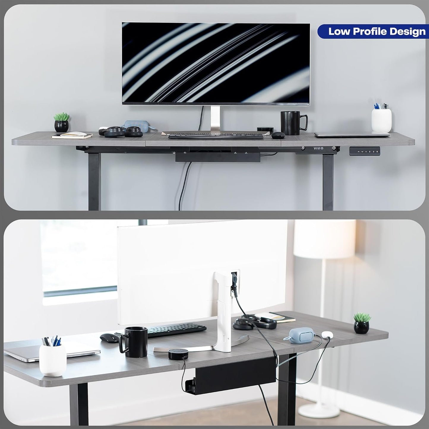 VIVO Cable Organizer Tray Power Strip Holder Cord Management Desk Accessory NEW