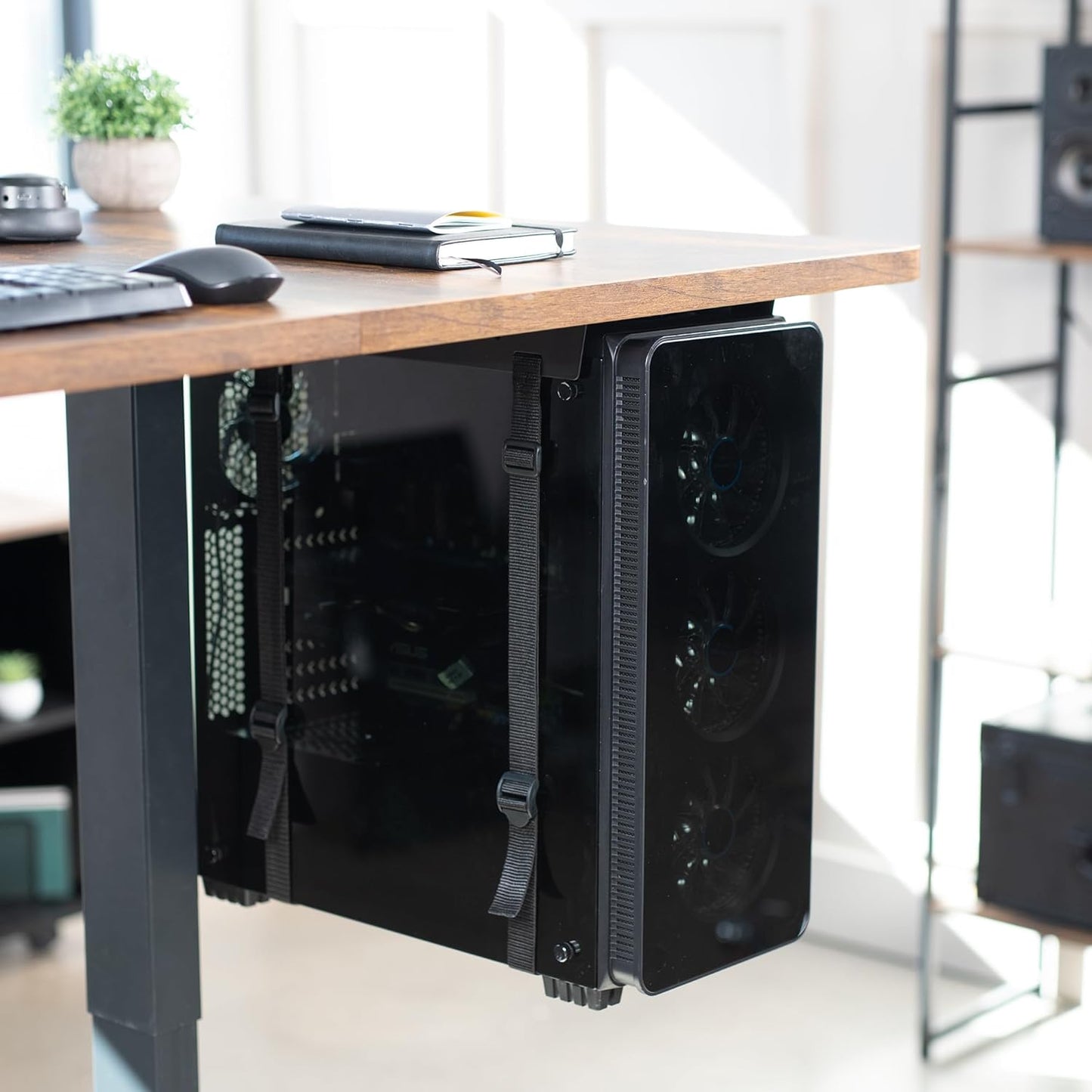 VIVO Adjustable Computer Cases Under-Desk and Wall Mount PC Holder Bracket NEW
