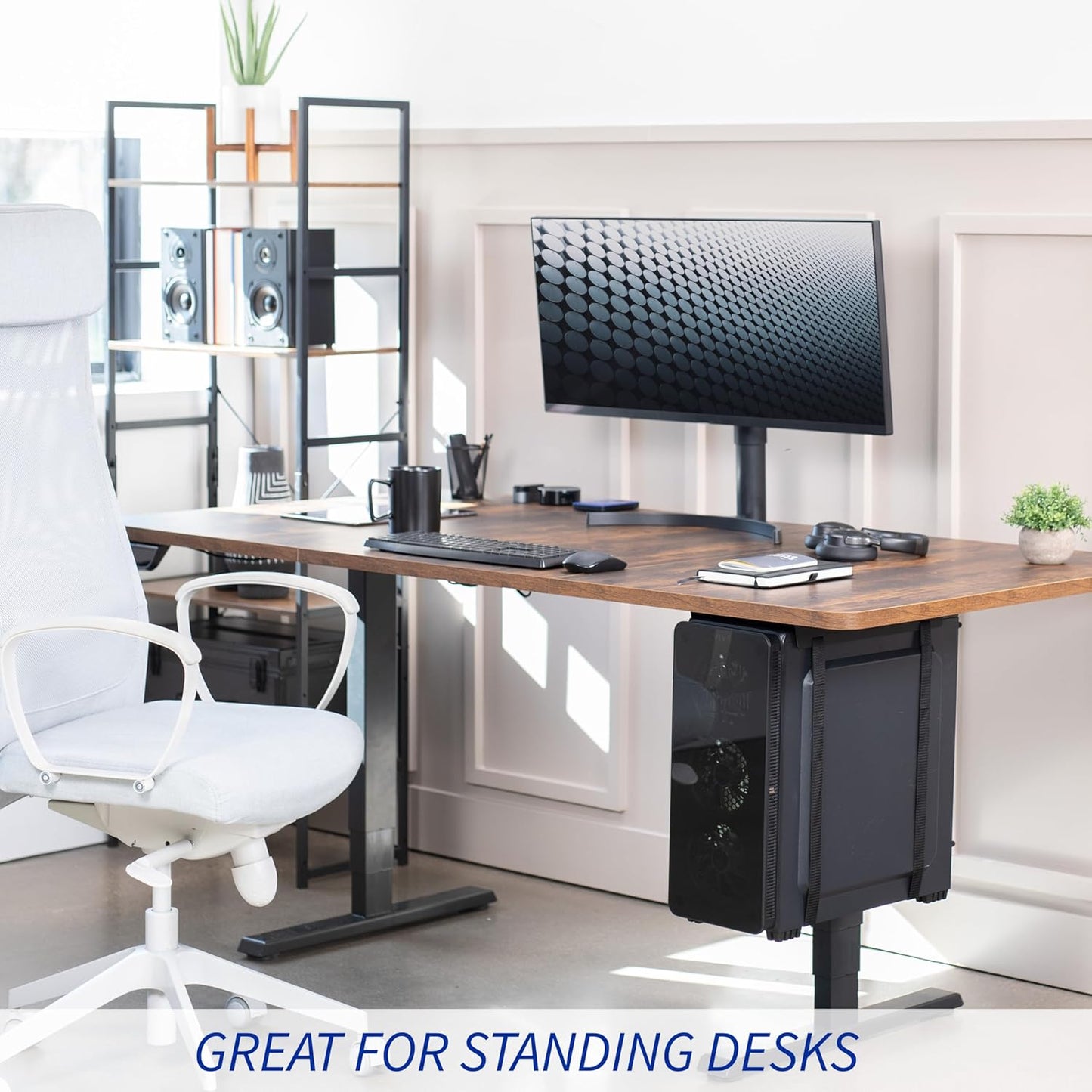 VIVO Adjustable Computer Cases Under-Desk and Wall Mount PC Holder Bracket NEW