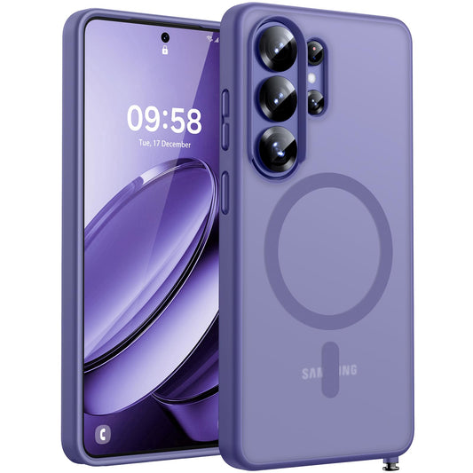 TOCOL Lavender Gray Magnetic Ring Drop Protection Phone Case for Galaxy S26 NEW