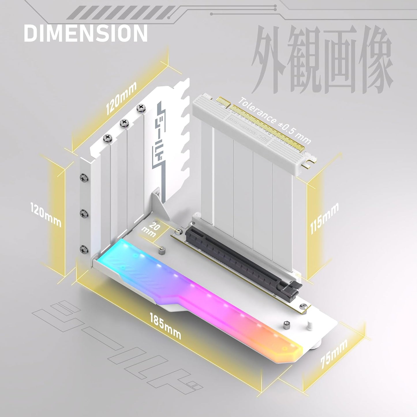 EZDIY-FAB Vertical Internal Components GPU Mount with High-Speed PCIe 4.0 NEW
