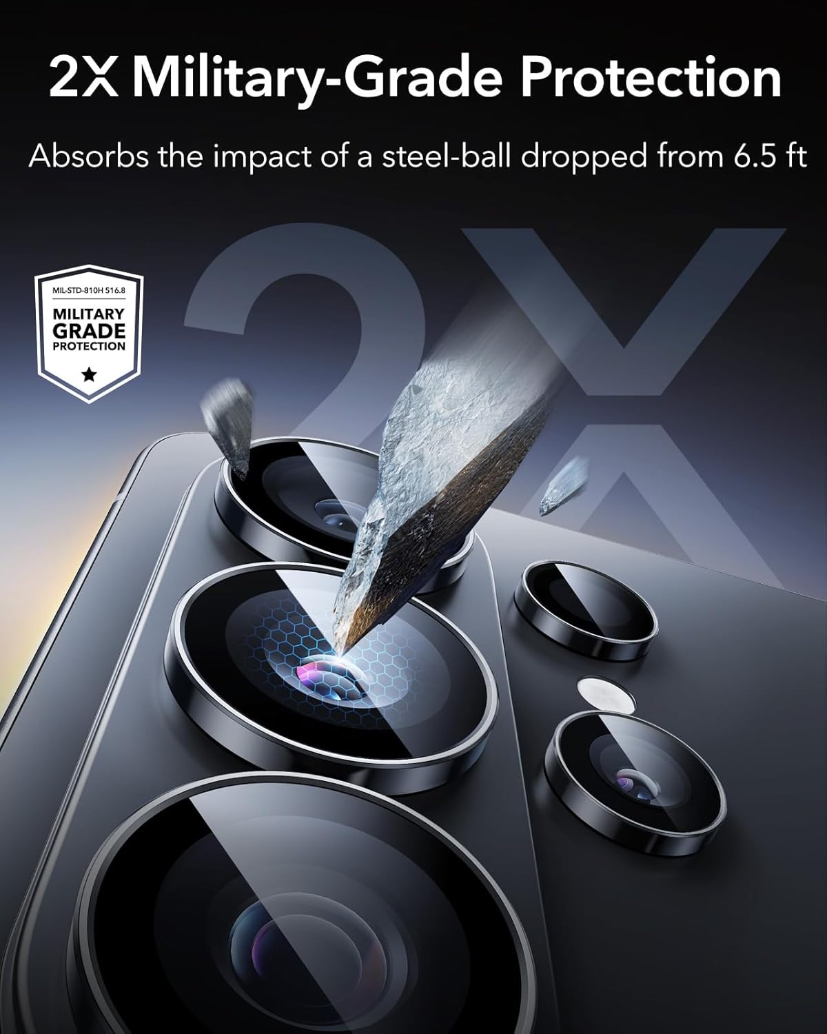ESR Tempered Glass Lens Protectors for Samsung Galaxy S26 Ultra Camera Size NEW