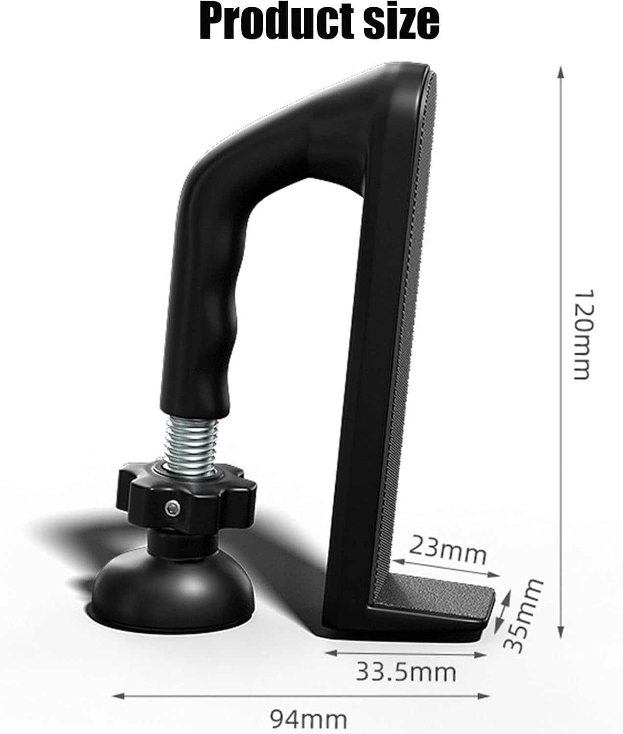 Portable Black Stops Door Stop Travel Safety Kit for Home, Office & More DEMO