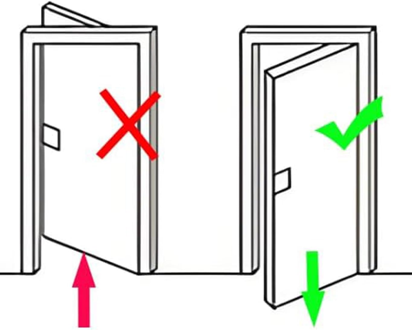 Portable Black Stops Door Stop Travel Safety Kit for Home, Office & More DEMO