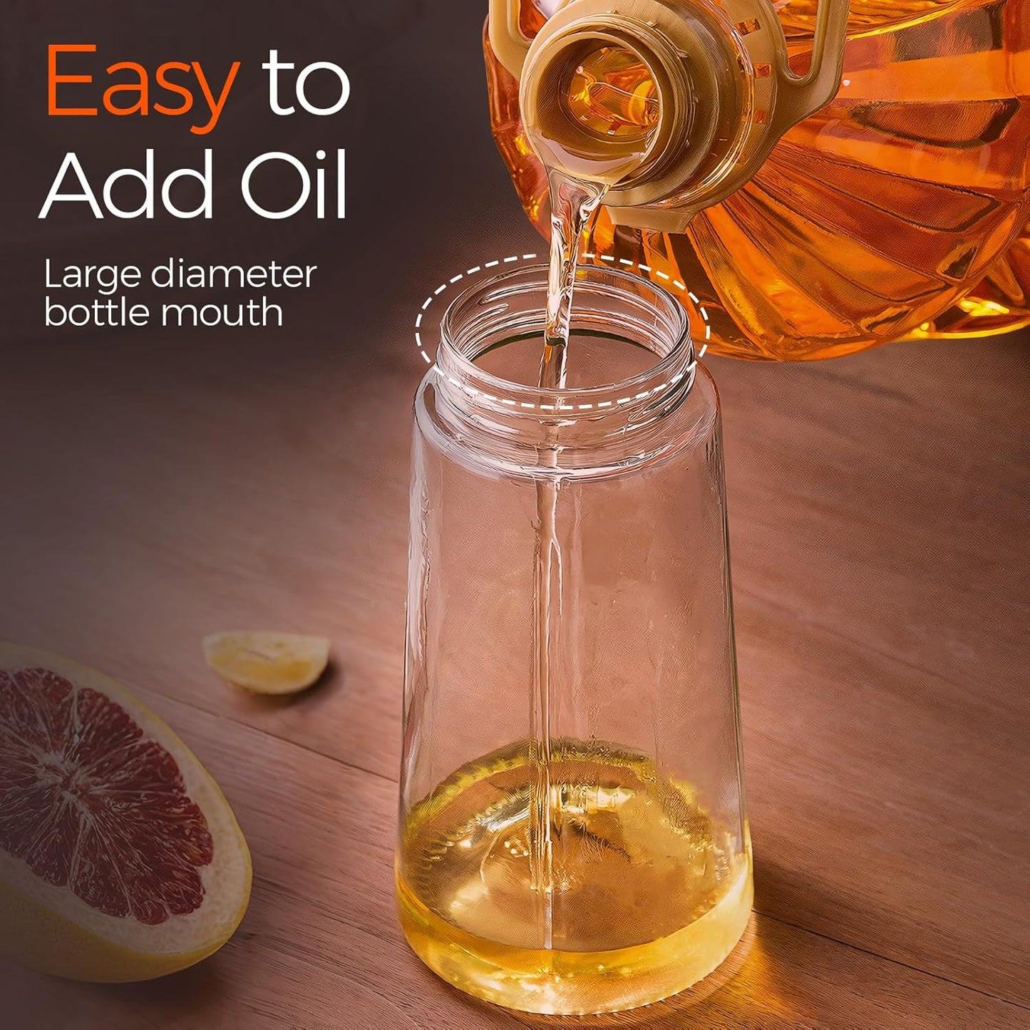 YARRAMATE Oil Oil Sprayers Sprayer for Cooking Food-Grade Glass Bottle NEW