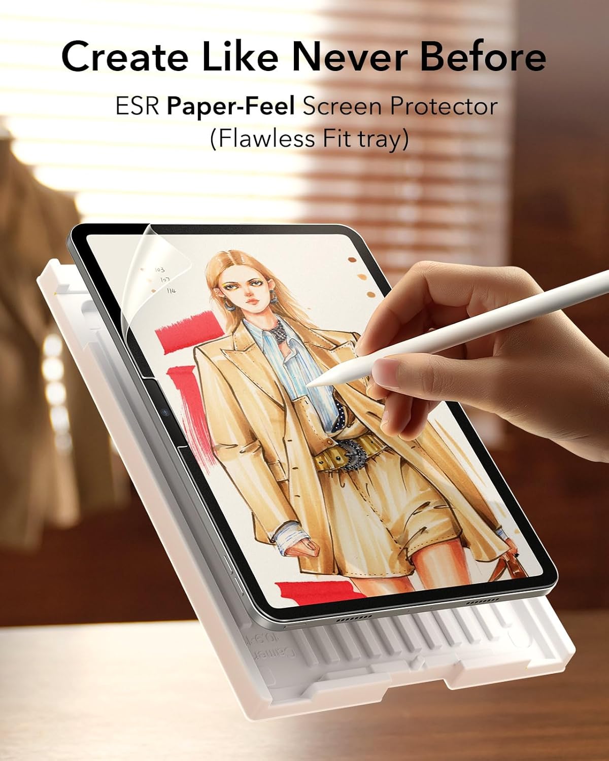 ESR 2-Pack Paper-Feel Screen Protectors for iPad Pro 13" (2025/2024) Size NEW