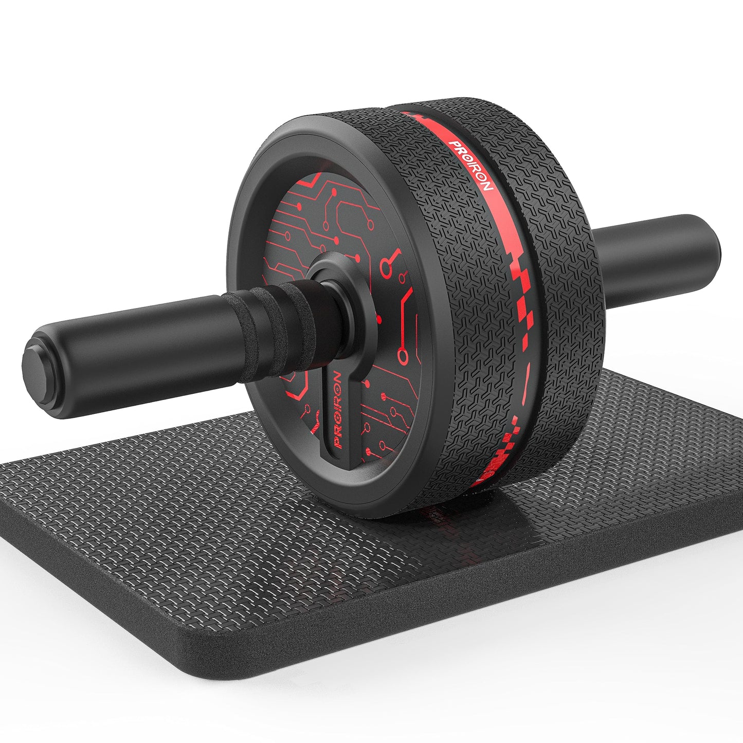 PROIRON Ab Exercise Wheels for Core Workouts - Black & Red Fitness DEMO
