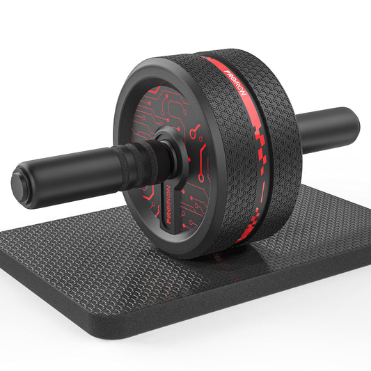 PROIRON Ab Exercise Wheels for Core Workouts - Black & Red Fitness DEMO