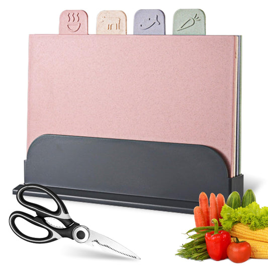 Versatile Cutting Mat Set with Stand & Scissors, Pastel Colors, 12.6"L x DEMO