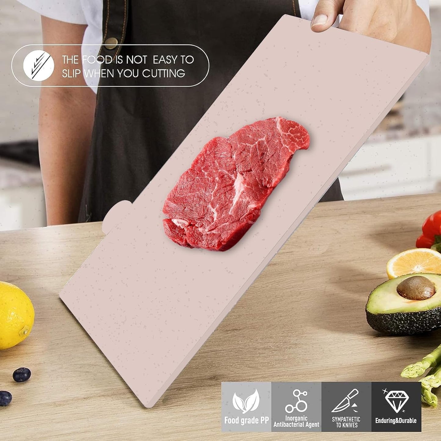Versatile Cutting Mat Set with Stand & Scissors, Pastel Colors, 12.6"L x DEMO
