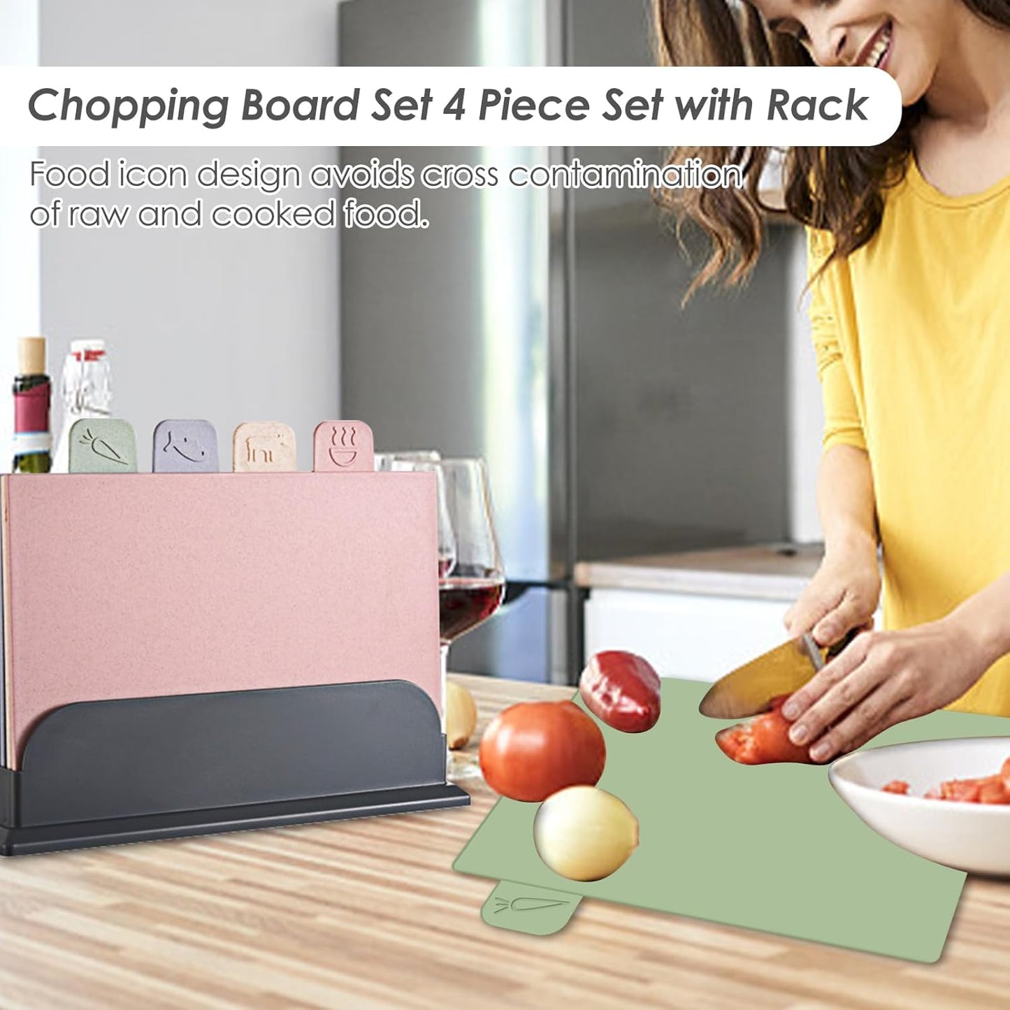 Versatile Cutting Mat Set with Stand & Scissors, Pastel Colors, 12.6"L x DEMO