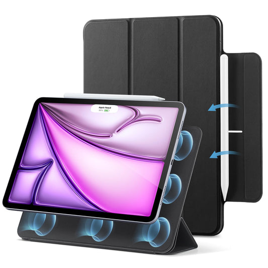 ESR Protective Folio Tablet Case for iPad Air 13" in Black - Durable Cover NEW