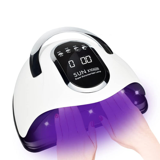 280W UV LED Nail Lamp Quick Dry Lamps for Home and Salon 66 Beads Black NEW