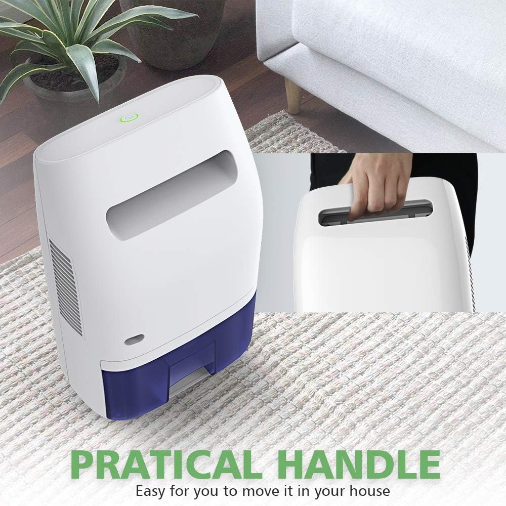 hysure 2000ml Dehumidifier for Home Damp Rooms & Basements, Air Purifier, DEMO
