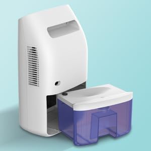 hysure 2000ml Dehumidifier for Home Damp Rooms & Basements, Air Purifier, DEMO
