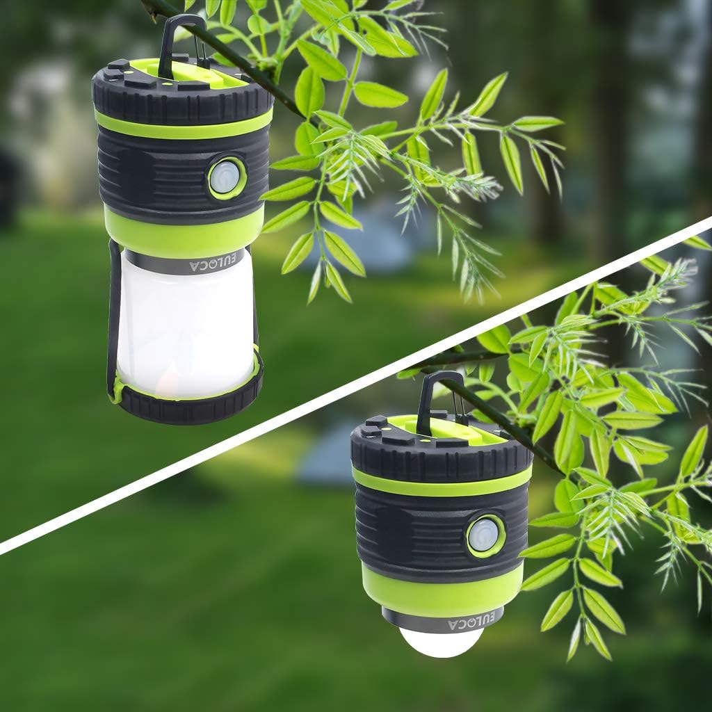 EULOCA Dimmable Electric Lanterns LED Camping Lantern 1200 Lumens Outdoor NEW