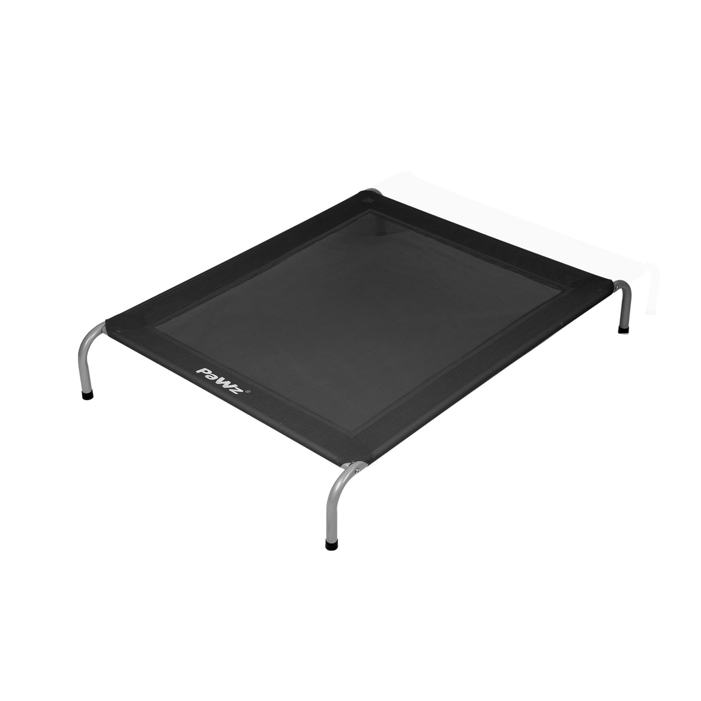 PAWZ Elevated Pet Trampoline Bed - Raised Dog Beds, Black, 87x64x20cm NEW