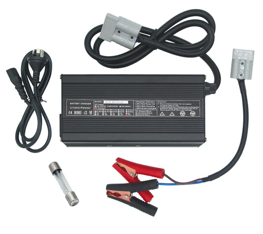 14.6V 20A LiFePO4 Battery Charger Charging Unit for Electric Devices Black DEMO