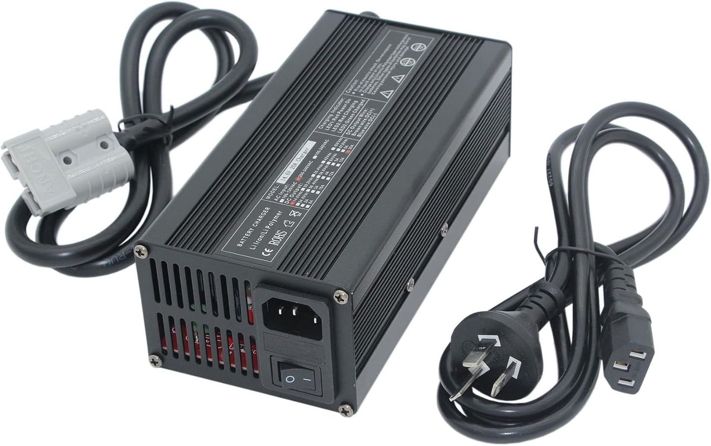 14.6V 20A LiFePO4 Battery Charger Charging Unit for Electric Devices Black DEMO