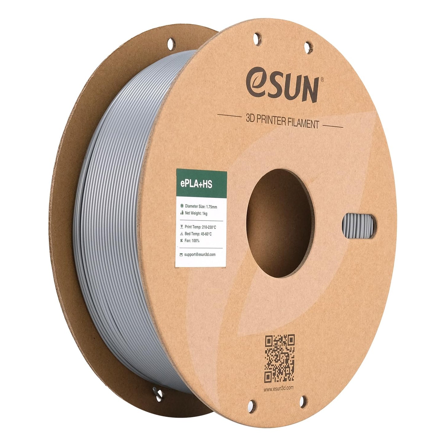 eSUN 1kg Silver PLA PRO Filament for High-Speed Laser Printers Size 1kg DEMO