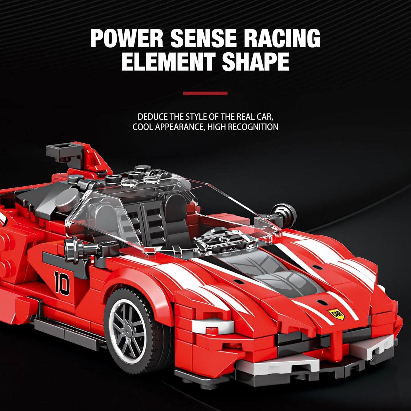 Reobrix 686 Ferrari FXX-K Building Blocks Model Car Kit Display Size 3.11 DEMO