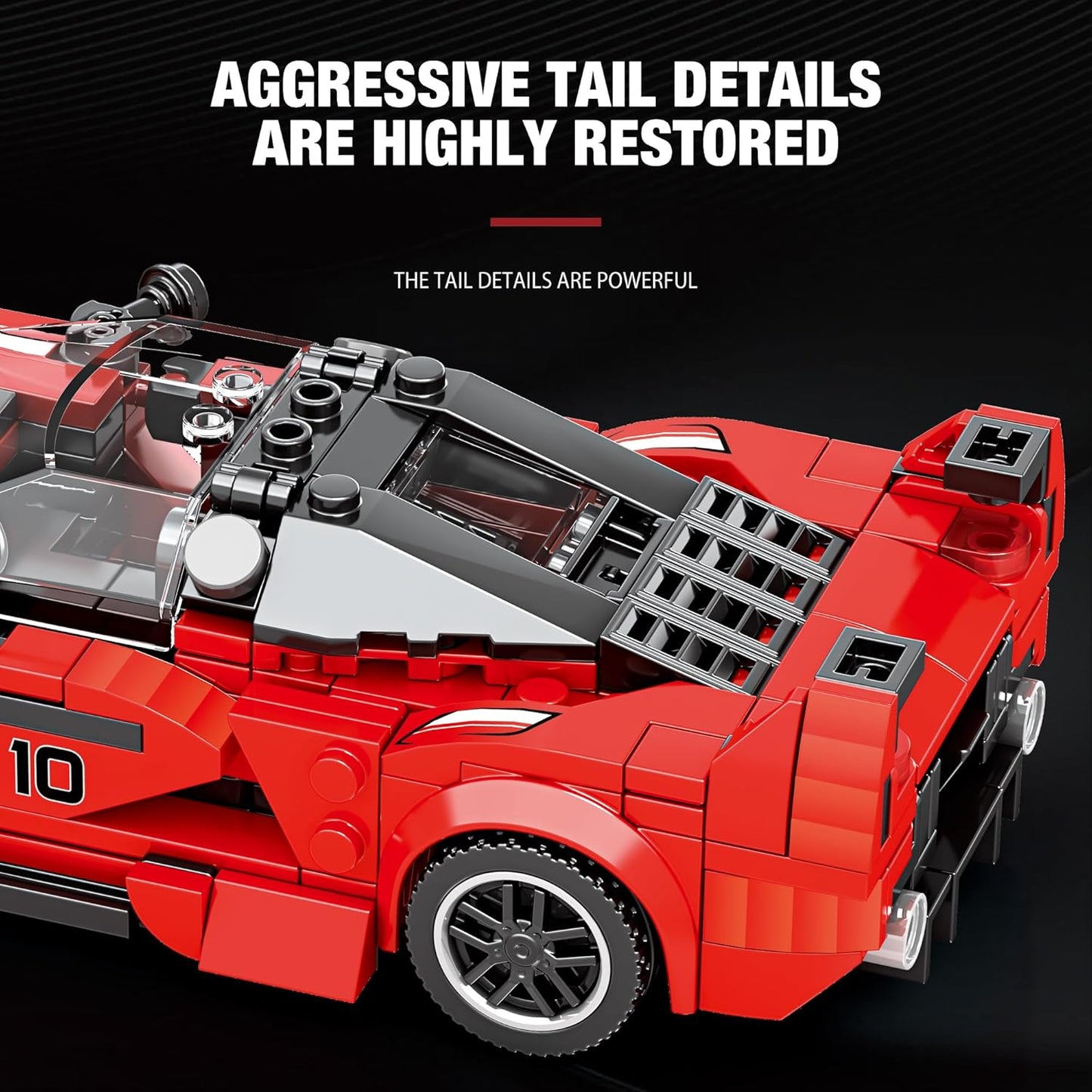 Reobrix 686 Ferrari FXX-K Building Blocks Model Car Kit Display Size 3.11 DEMO