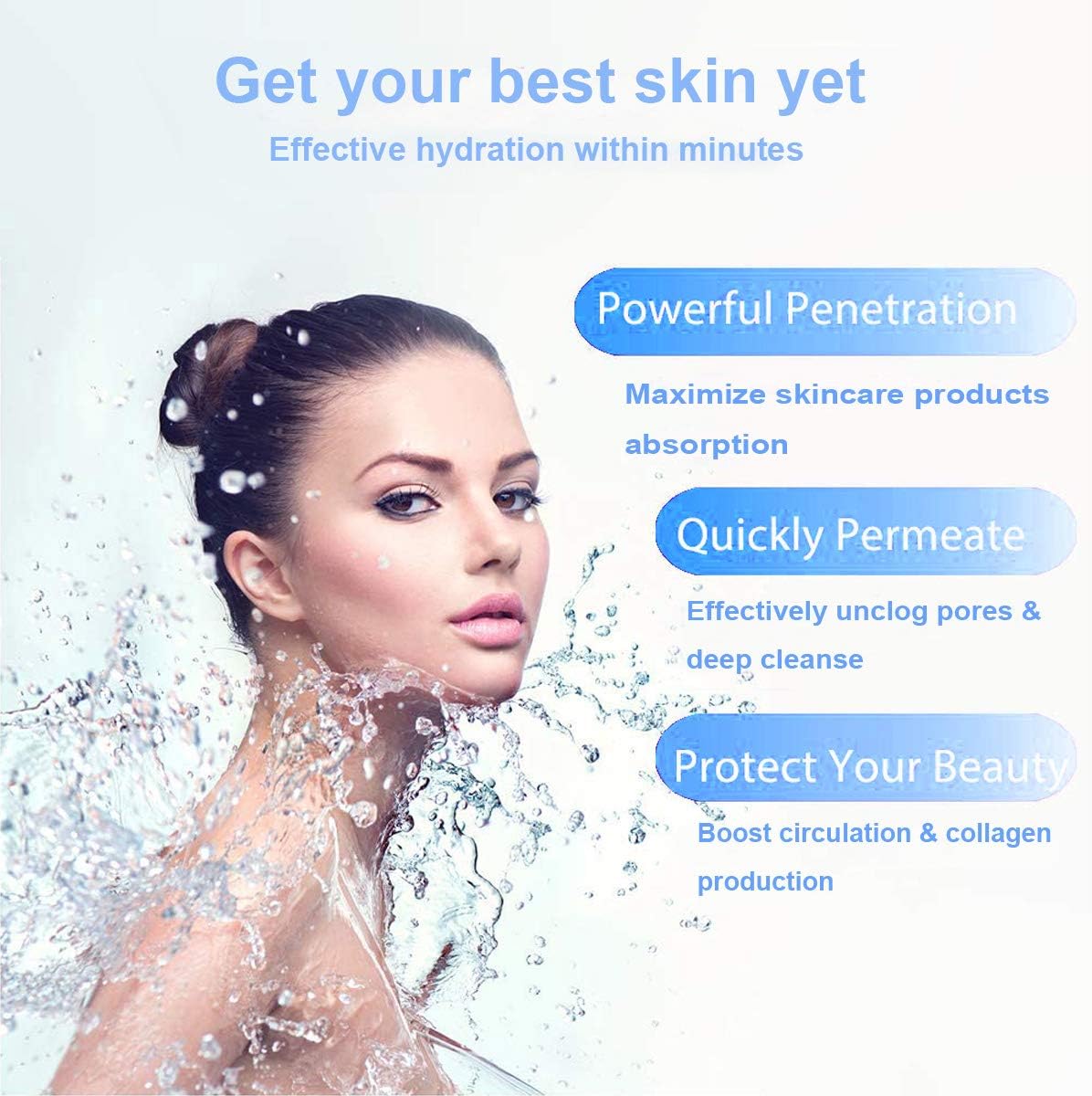Huasida Professional Facial Steamer Pores Cleanse Warm Mist Skin Care Tool NEW