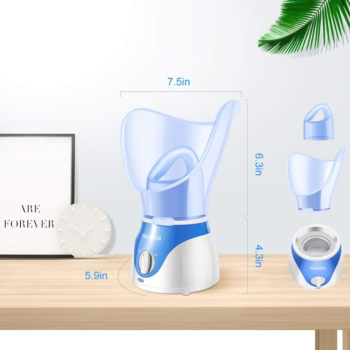 Huasida Professional Facial Steamer Pores Cleanse Warm Mist Skin Care Tool NEW