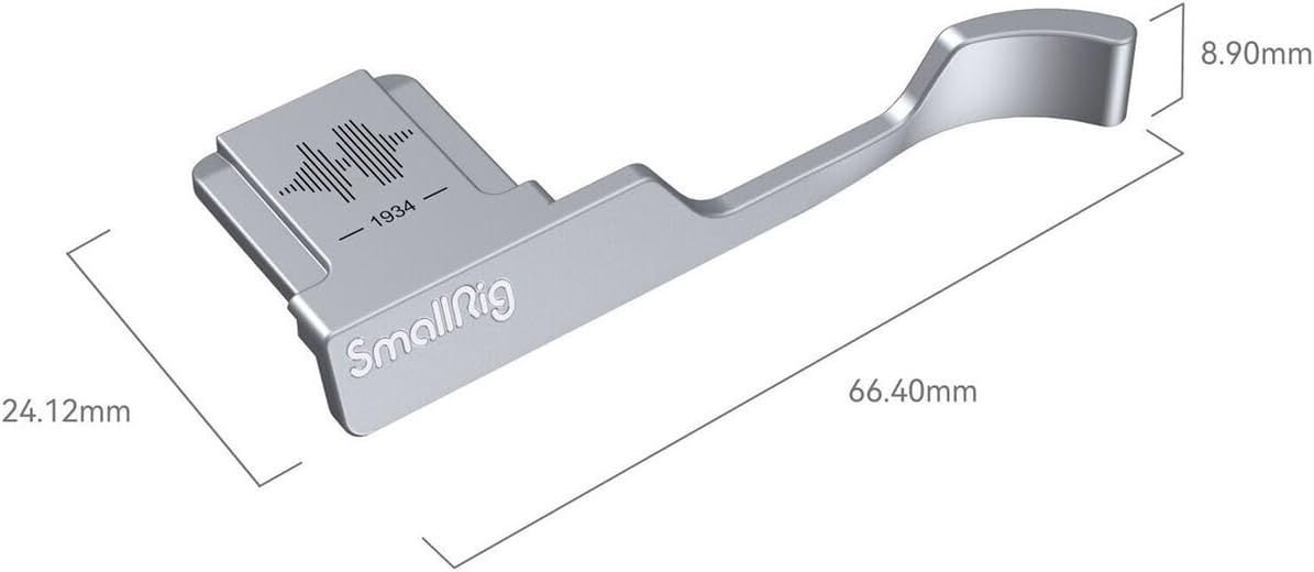 SMALLRIG Silver Thumb Battery Grip with Hot Shoe for FUJIFILM X100VI Camera NEW