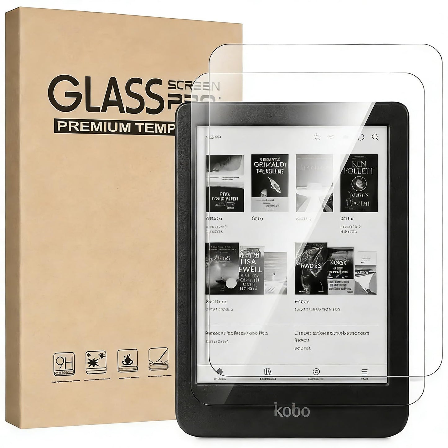 Lapetwbn Transparent Screen Protector for Kobo Clara 2E 6.0 Inch eReader NEW