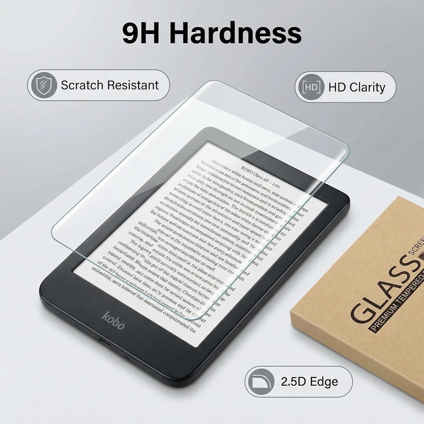 Lapetwbn Transparent Screen Protector for Kobo Clara 2E 6.0 Inch eReader NEW