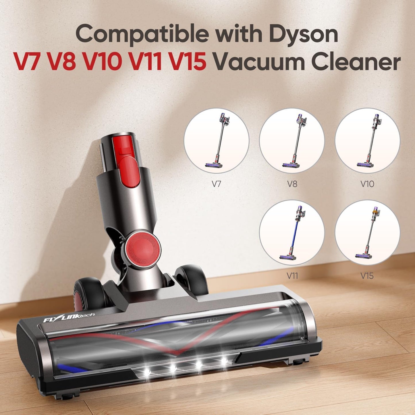 FLYLINKTECH Replacement Brushes for Dyson V7 V8 V10 V11 V15 Vacuum Cleaners NEW