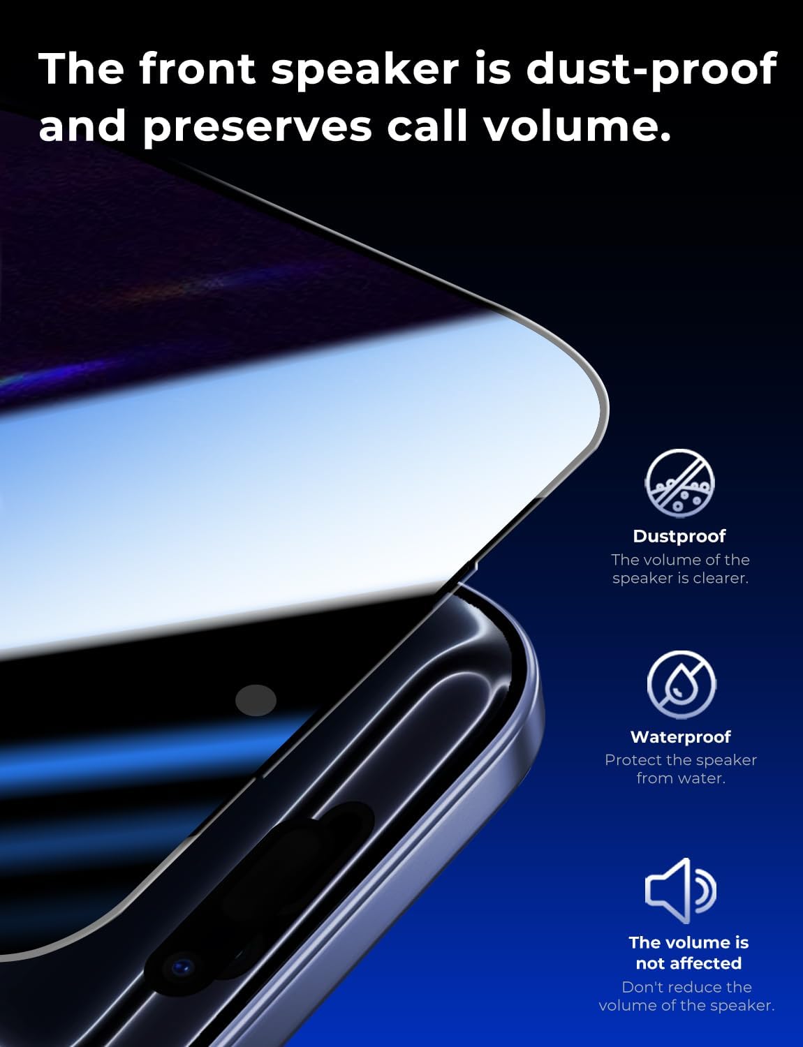 MAGIC JOHN Tempered Glass Screen Protector for iPhone 17 Pro, Black Size NEW