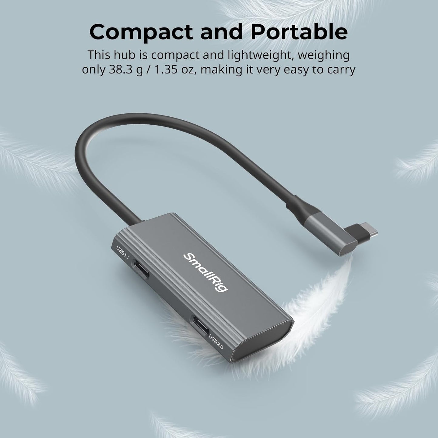 SMALLRIG 4-in-1 USB Hubs USB-C Hub with Cold Shoe Mount and Type-C DEMO