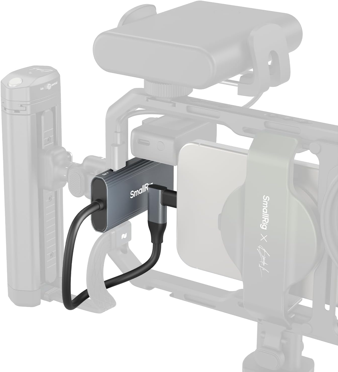 SMALLRIG 4-in-1 USB Hubs USB-C Hub with Cold Shoe Mount and Type-C DEMO