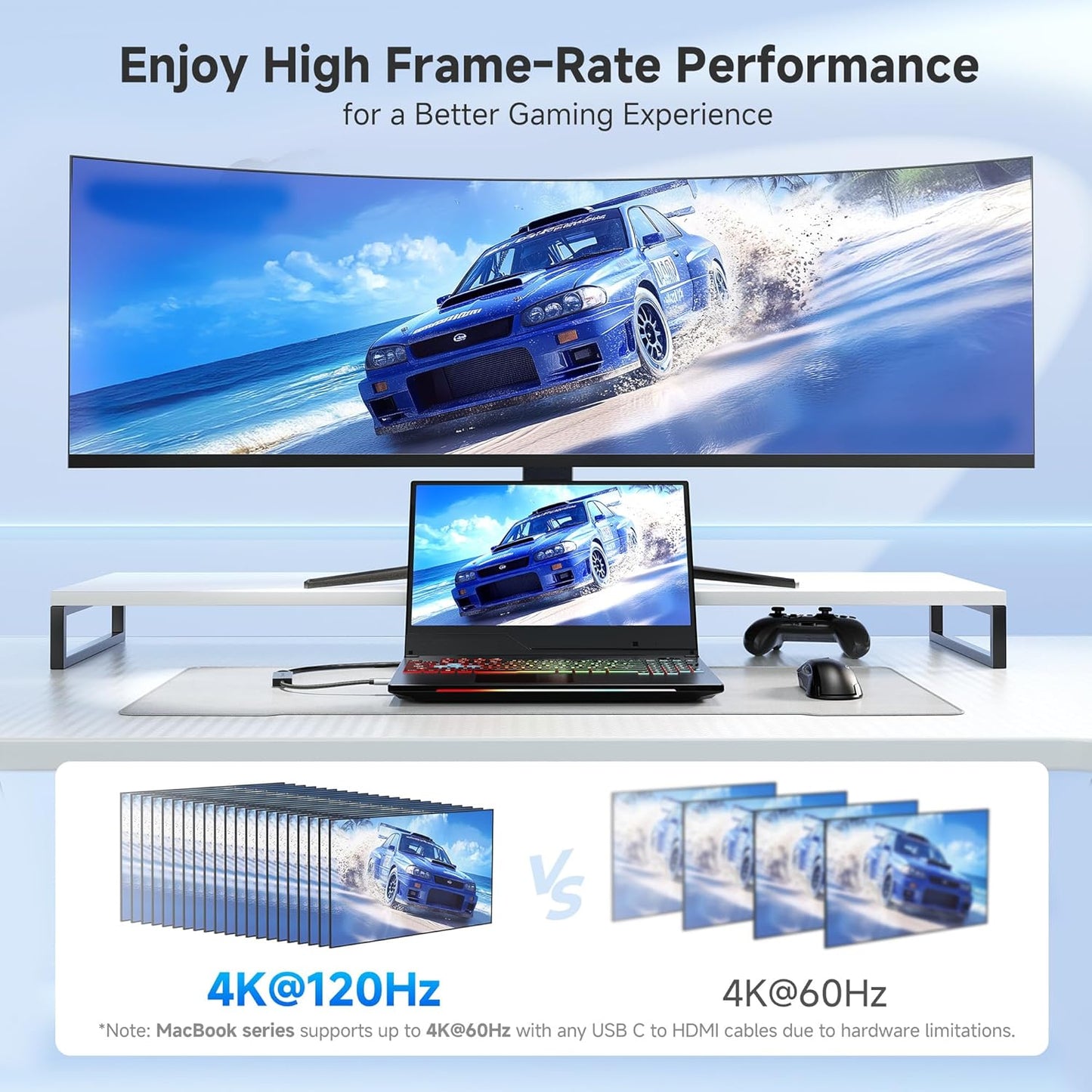 Cable Matters USB Hubs USB-C HDMI Dock 8K 120Hz, 2 USB-A 3.0 Ports, Black, DEMO