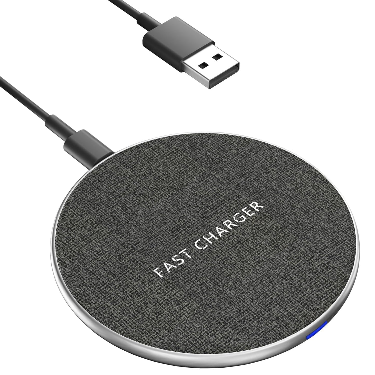 20W Wireless Charging Pad Fast Charger for Smartphones & Tablets, Aluminium NEW